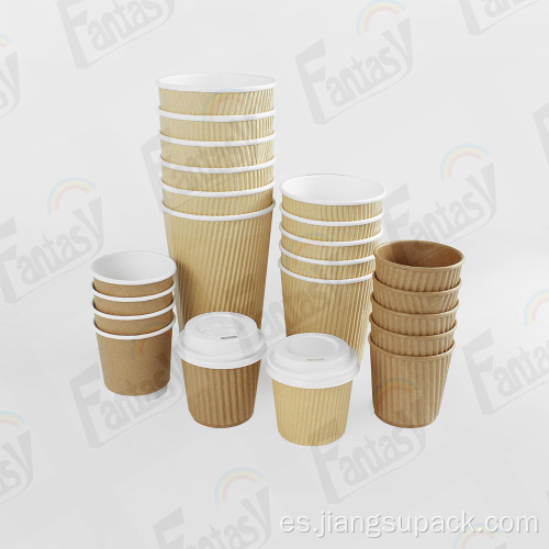 Taza de papel de pared desechable para bebidas